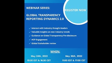 Webinar: Global Transparency Reporting Dynamics 2.0