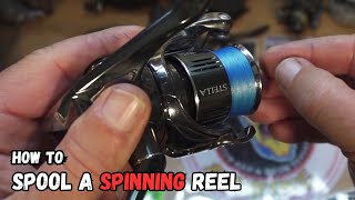 How To Spool A Spinning Reel With Braid - Fluorocarbon & Monofilament
