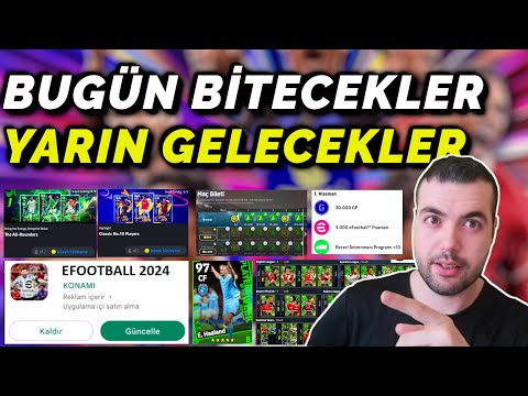 BUGÜN BİTECEKLER YARIN GELECEKLER 🔥 AYIN EN ÖNEMLİ GÜNÜ GELDİ ! ANDROİD'E GÜNCELLEME (EFOOTBAL 2024)