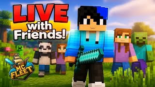 Minecraft LIVE with Friends – Epic Survival Adventure Begins! MC FLEET SERVER LIVE DAY 28 #mcfleet