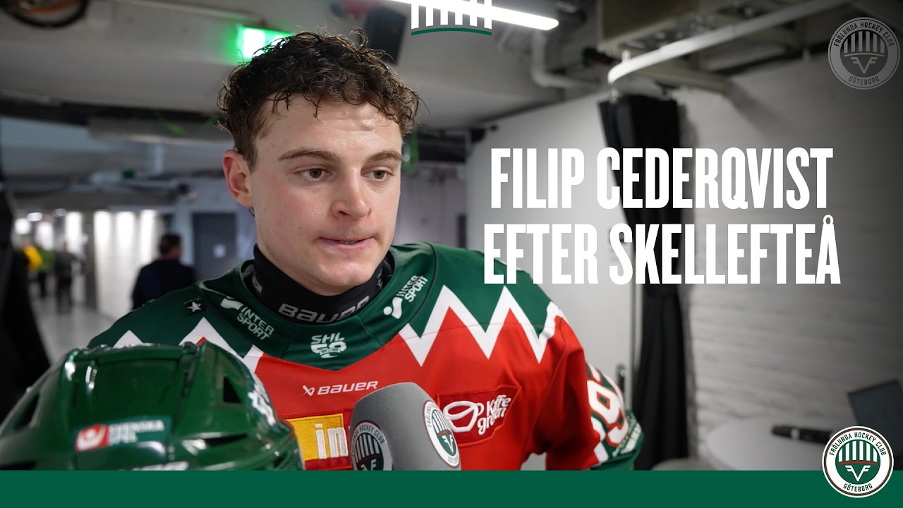 Filip Cederqvist efter 2-0-förlusten mot Skellefteå