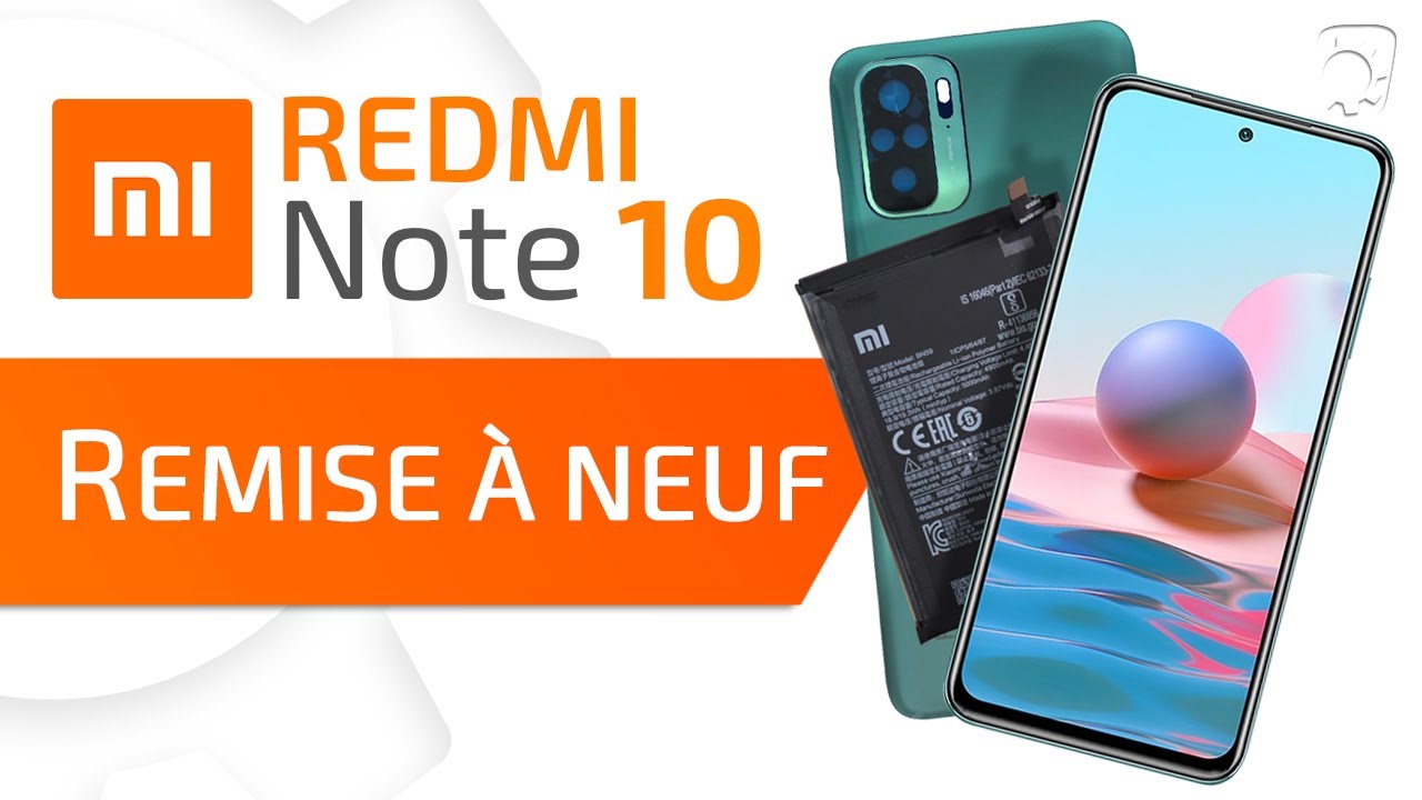Vitre Arrière / Cache batterie Xiaomi Redmi Note 10 4G Blanc
