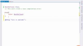 02 08 Sass Compilation Errors and DebugWarning Messages