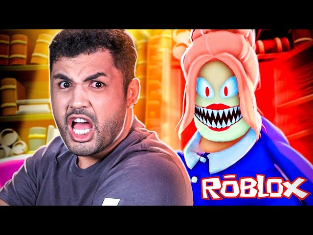 Roblox - ESCAPAMOS DA BIBLIOTECA ASSUSTADORA (Escape Miss Marie's Library)