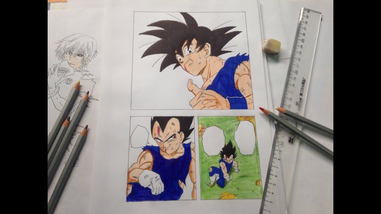 Vẽ Goku Và Vegeta-Tô Màu 1 Trang Manga Dragonball Tập Cuối- Drawing Manga  Dragon Ball - Dạy Tô Vẽ Tranh Ảnh Cho Bé - Gaubongre.Com