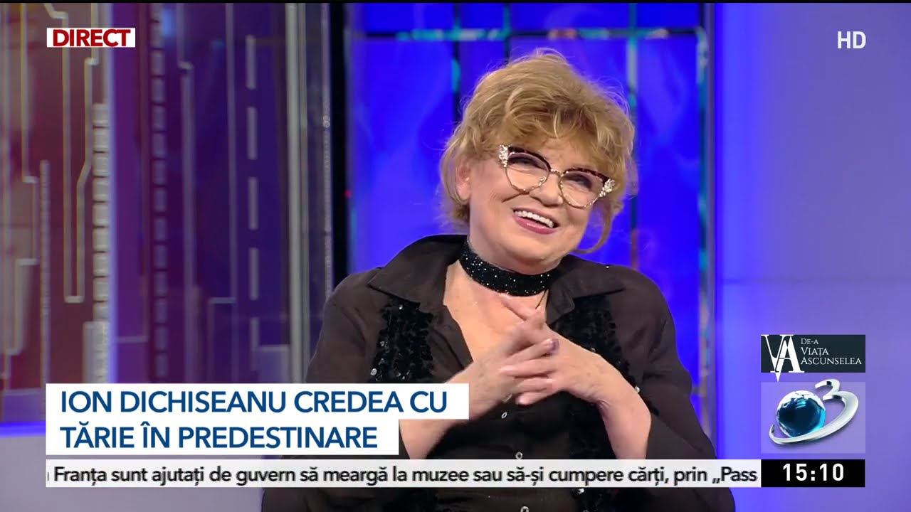 ⁣Actriţa Cezara Dafinescu, despre Ion Dichiseanu: Prima noastră întâlnire a fost în urmă cu 44 de ani