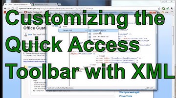 Quick Access Toolbar (QAT) build from Scratch