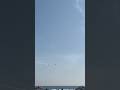 USAF Thunderbirds solo pair overhead into crossing break! In F-16 fighter jets Pacific Airshow 2024