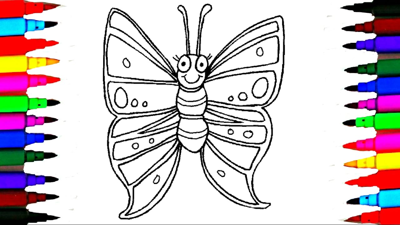 Coloring Pages Butterfly l Insect Drawing Pages To Color