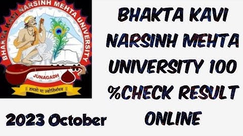 B.A Sen 1 Bhakta Kavi Narsingh Mehta University Result | Bknmu 100 %check result online 2023