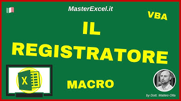 Lezione 1 in Anteprima del Corso VBA MasterClass di MasterExcel.it: il Registratore Macro di Excel