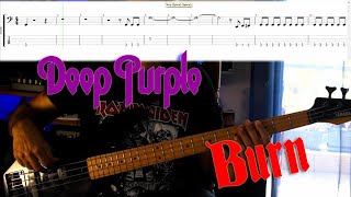 Deep Purple - Burn - Bass Cover-Lesson with Tab and Score