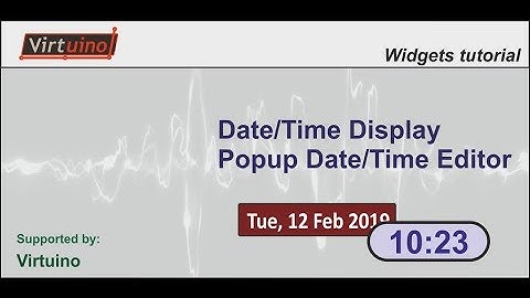 Virtuino - Date/Time Display - Date/Time Editor