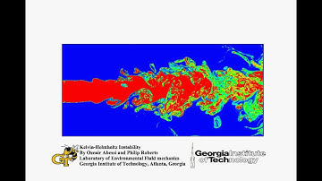 Kelvin-Helmholtz instability in a Horizontal Jet by Ozeair Abessi and Philip Roberts
