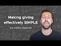 A simple guide to giving effectively