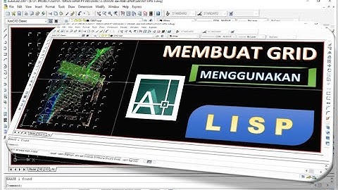 Membuat Grid Koordinat di Autocad Menggunakan LISP