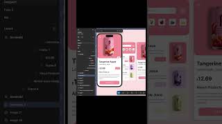Designing a juice App UI 🍓#shorts #uiux #figma #uidesign
