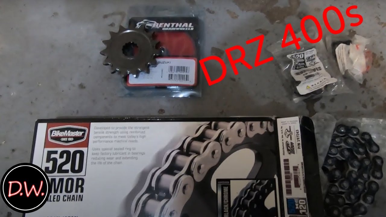 DRZ 400s Chain And Front Sprocket YouTube