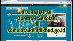 Cara Registrasi Operator Sekolah SDM data (untuk Verval) - Durasi: 3.49. 