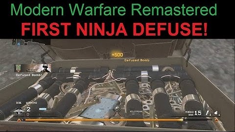 FIRST NINJA DEFUSE - Modern Warfare Remastered