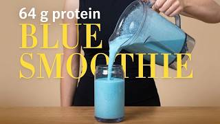 Tropical Blue Protein Smoothie | 64g Protein, Collagen & Creatine (No Dye!)