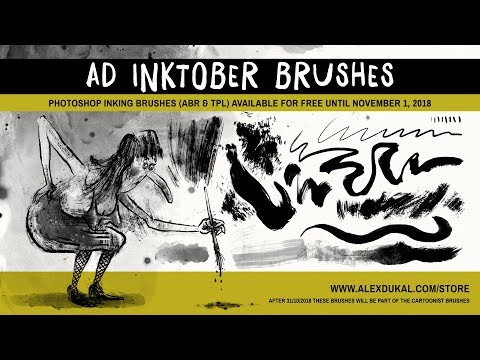 AD Inktober Free Brushes