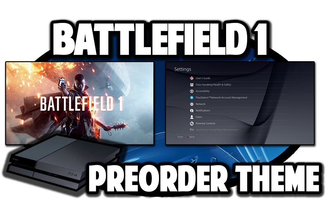 [PS4 THEMES] Battlefield 1 Dynamic Preorder Theme Video in 60FPS