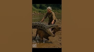 Senior Woman vs Giant Python | 老婦 vs 巨大ニシキヘビ | 고령 여성 vs 거대한 비단뱀 | 資深婦人對巨蟒