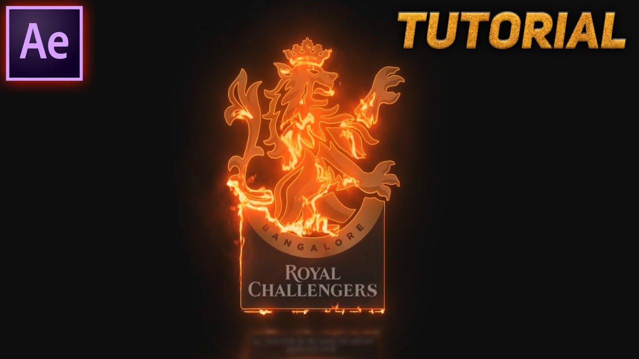 Adobe After Effects Tutorial - Real Fire Logo Effect | SubbuAchar | Epic Fire Logo Reveal