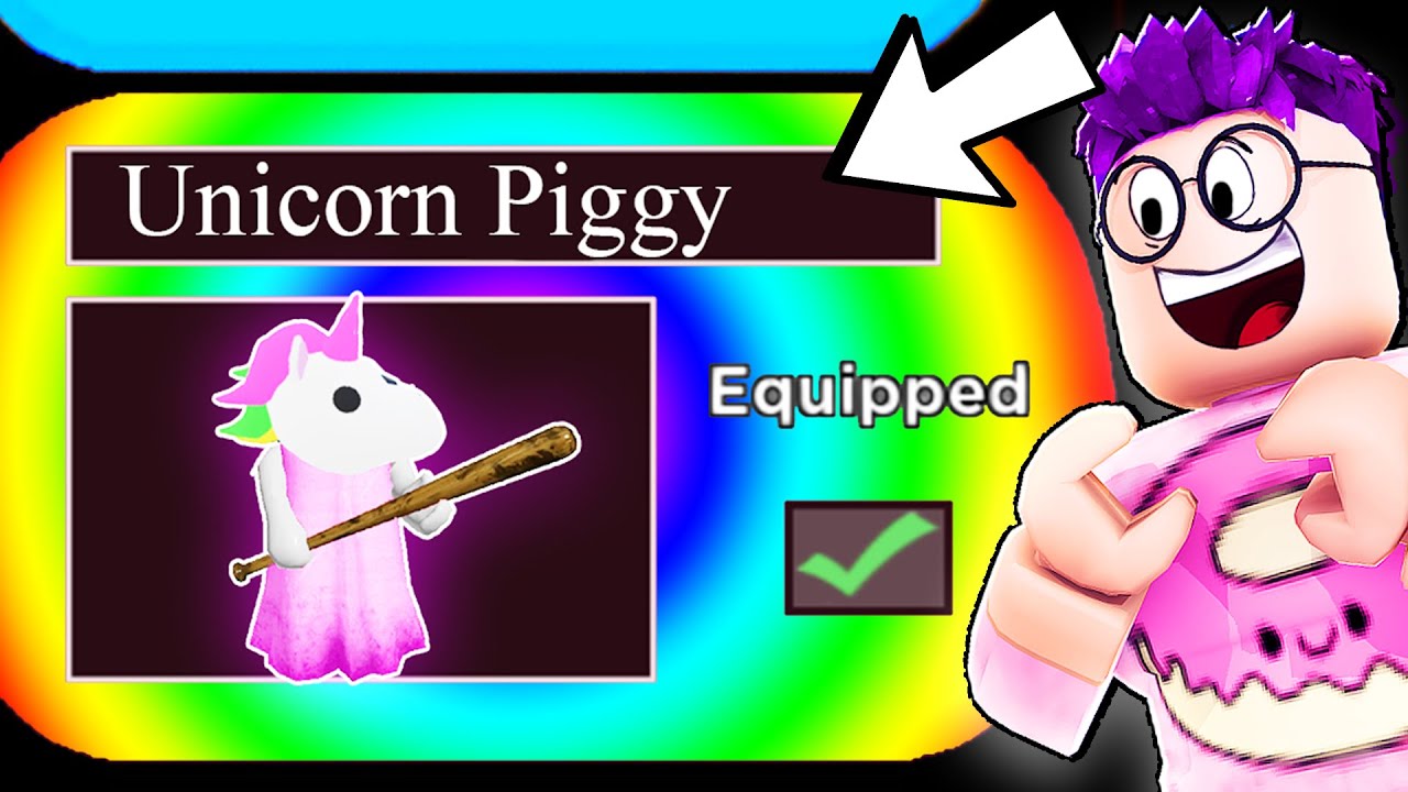 Can We Unlock The New Unicorn Piggy Skin Huge Reveal Youtube - character unicorn piggy character unicorn roblox pictures