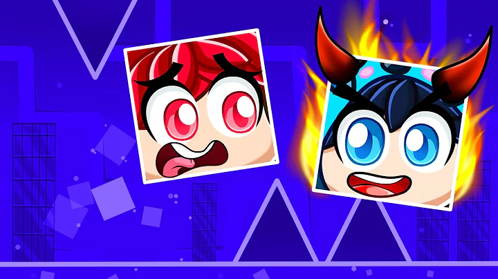 Pretending to be a NOOB in Geometry Dash, Then BEATING ALL LEVELS!