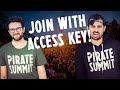 PIRATE Summit - Join with access key