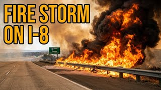 Campo, California Wildfire Forces Evacuations as Flames Rapidly Spread Across Interstate 8