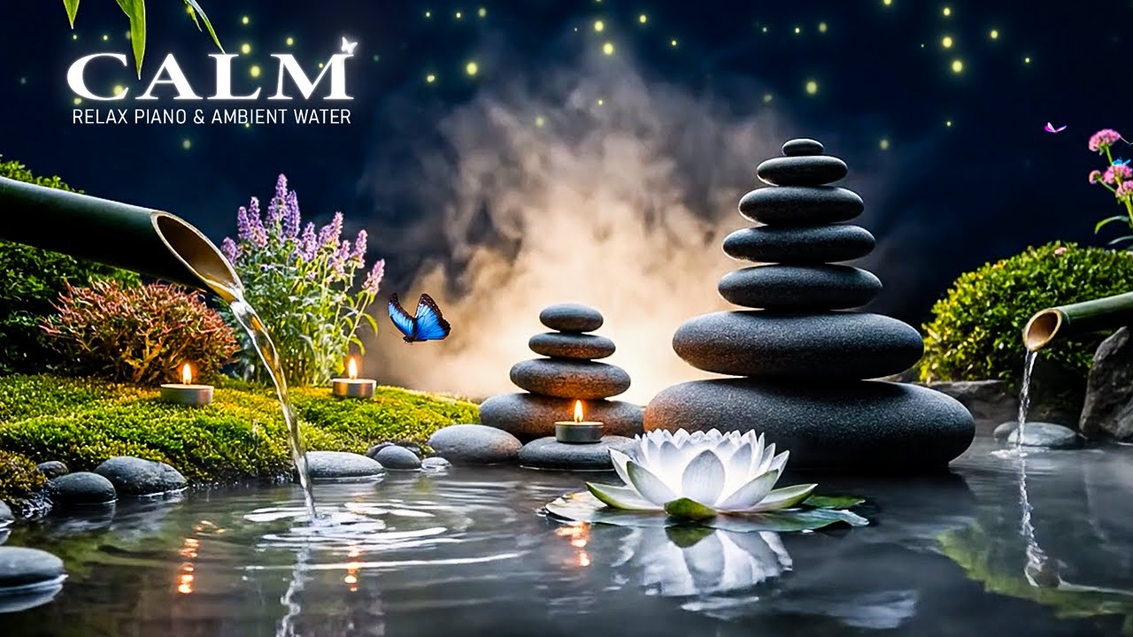 Water Calm Instruments Relaxing Music with Water Sounds for Stress Relief 🌿 Calm Anxiety, Heal ...