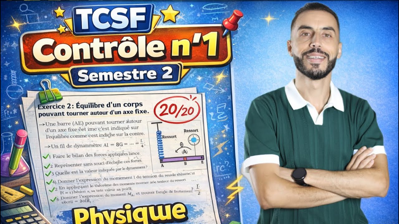 Tronc commun : Contrôle 1 Physique semestre 2