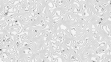1 Hour of White Abstract Height Map Pattern Loop Animation | QuietQuests