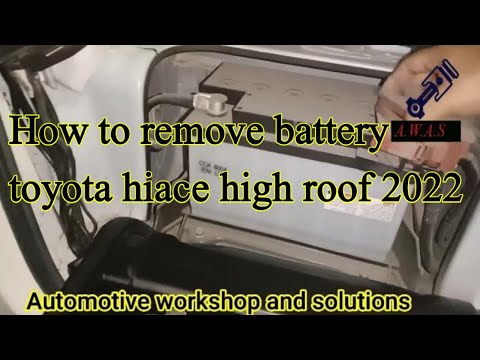 How to replace TOYOTA HIACE high roof battery replace 2022 & 2023 #toyotahiace2022 #cars #battery