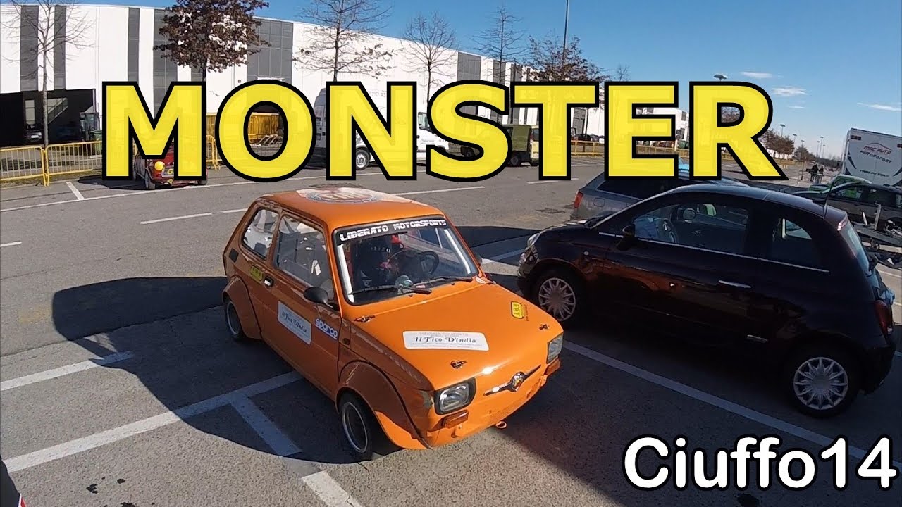 Fiat 126 PROTO -"LITTLE MONSTER" in action on track, pure sound and more!