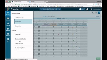 PowerTeacher Pro: Assignment and Category Metrics