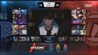 KT (Smeb Jayce) VS SKT (Faker Fizz) Game 1 Highlights - 2017 LCK Spring Final