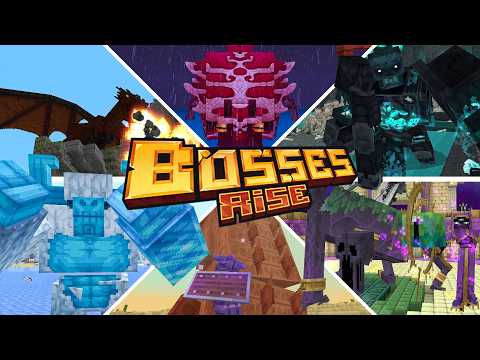 Is the Ender Dragon Just a JOKE?? Trying Out the Bosses Rise Addon in Minecraft Bedrock