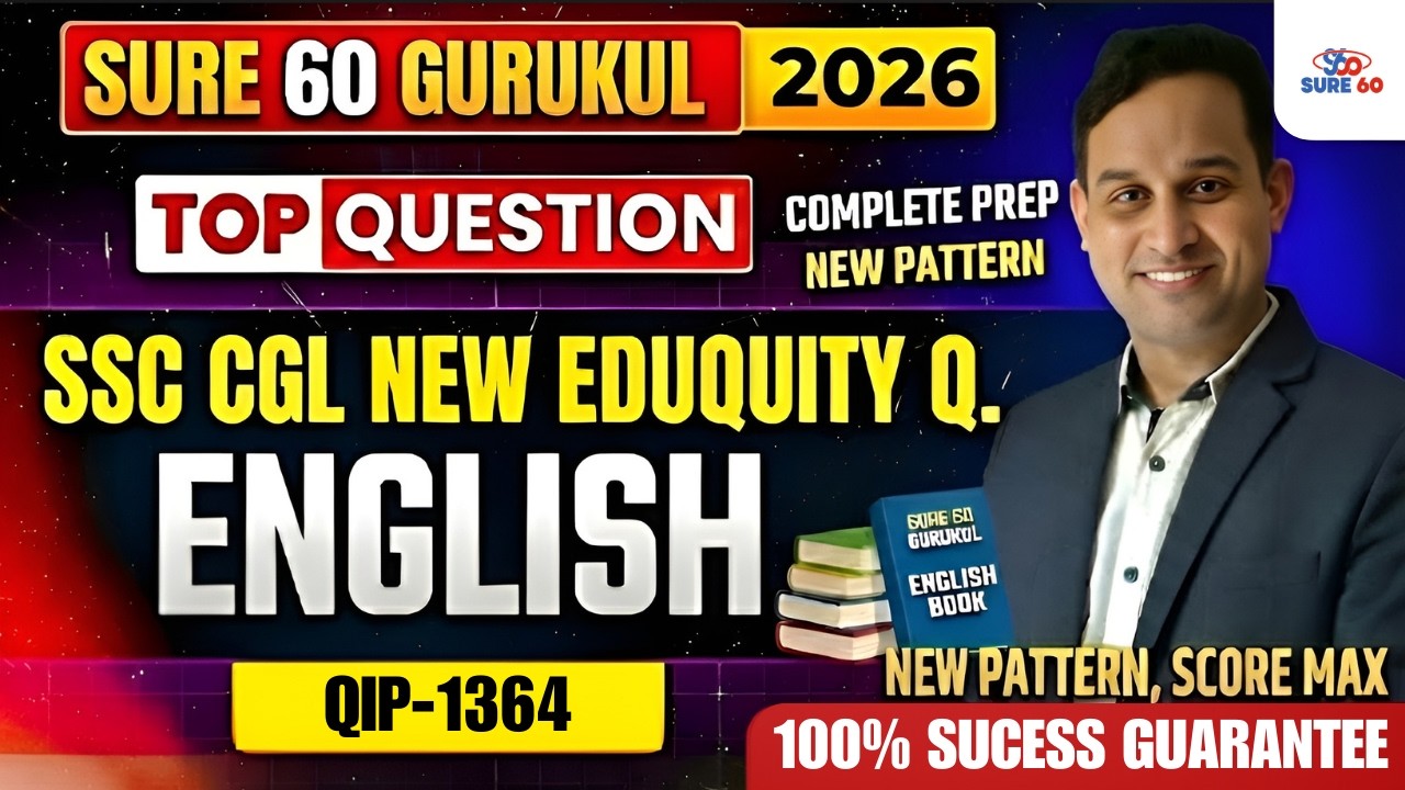 Best SSC Coaching | SSC CGL 2026 | ENGLISH QIP - 1364 Session | Score 50/50 in ENGLISH