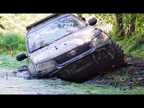 Off-road at the limit of possibilities: Suzuki Grand Vitara and UAZ 469. Extreme off-road