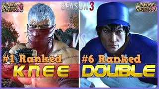 T8 S3 ▰ KNEE (#1 Ranked Bryan) Vs DOUBLE (#6 Ranked Law) ▰ Tekken 8 High Level Gameplay