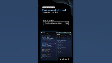 Password Reveal Animation #css #coding #password #Website #frontenddeveloper #input