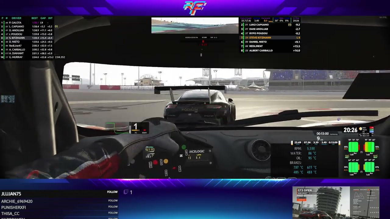 BrummBrumm rFactor2 Daily Online🏁 | McLaren 650S GT3 @ Bahrain | Daily Intermediate | 03.06.2024