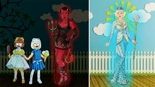🧚🧚 Fairy VS Witch 😈😈 Paper Doll Story || Paper dolls Stories || paper dolls costumes screenshot 3