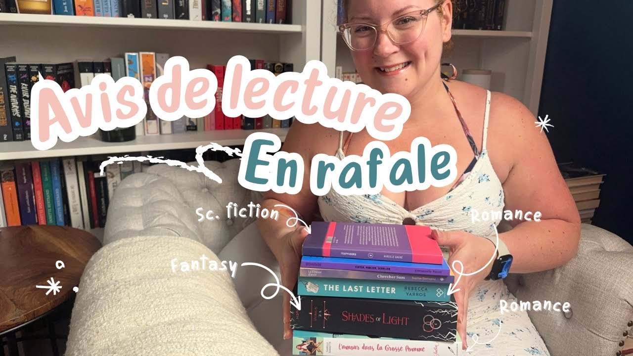 Avis de lecture en rafale (romance, essai, fantasy, sc.fiction)