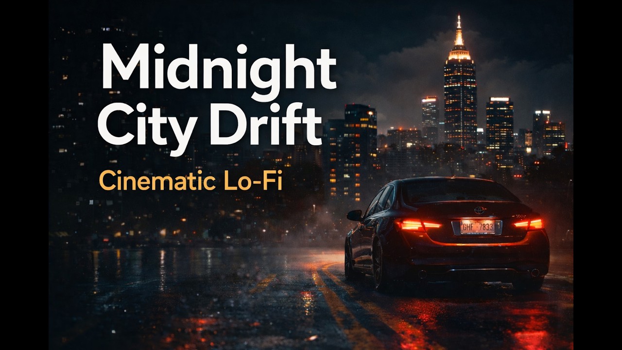Midnight City Drift – 1 Hour Cinematic Lo-Fi Deep Focus | Night Study Music