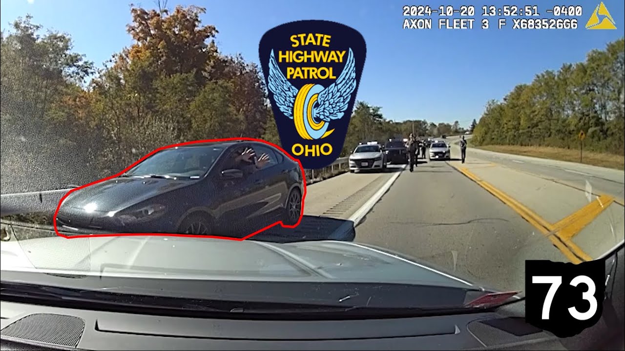 Ohio State Patrol Rushes to Stop Armed Fugitive! | Part One